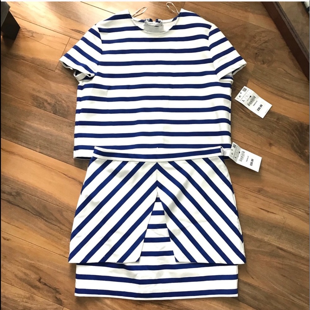 NWT Zara Nautical Stripe Co-Ord Set